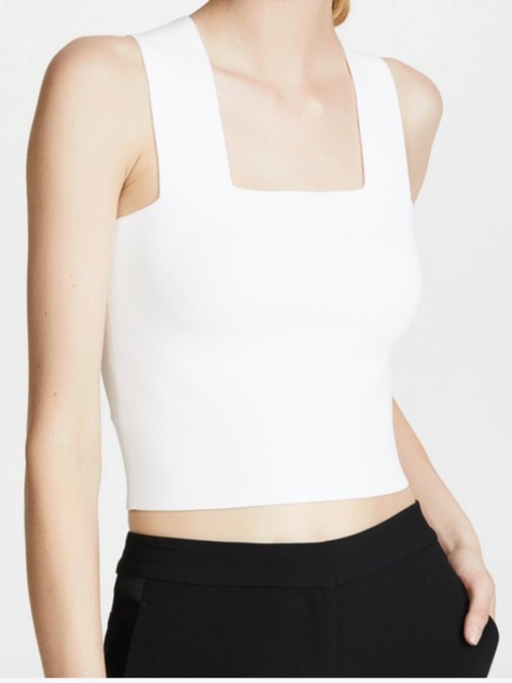 A.L.C. Lia Cropped Tank Top Bandage Top White Size XS